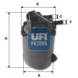 UFI Kraftstofffilter,...