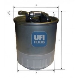 UFI Kraftstofffilter,...