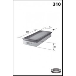 MECAFILTER Luftfilter, ELP3670