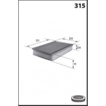 MECAFILTER Luftfilter, ELP9189