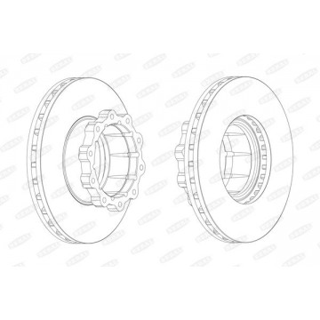 BERAL Bremsscheibe, BCR120A