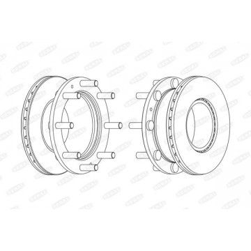 BERAL Bremsscheibe, BCR308A