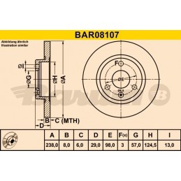BARUM Bremsscheibe, BAR08107