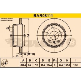 BARUM Bremsscheibe, BAR08111