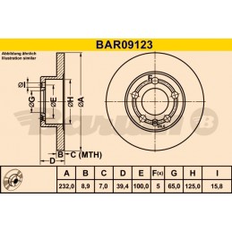 BARUM Bremsscheibe, BAR09123