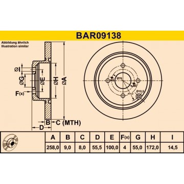 BARUM Bremsscheibe, BAR09138