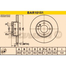 BARUM Bremsscheibe, BAR10151