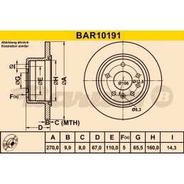 BARUM Bremsscheibe, BAR10191