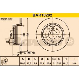 BARUM Bremsscheibe, BAR10202