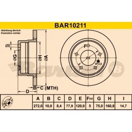 BARUM Bremsscheibe, BAR10211