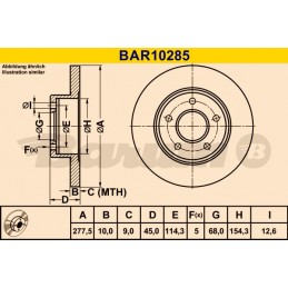 BARUM Bremsscheibe, BAR10285