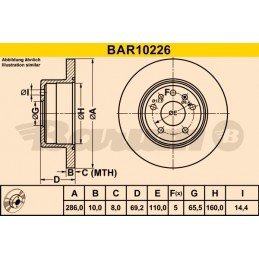 BARUM Bremsscheibe, BAR10226