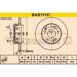 BARUM Bremsscheibe, BAR11137