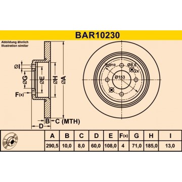 BARUM Bremsscheibe, BAR10230