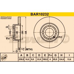 BARUM Bremsscheibe, BAR10232