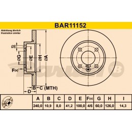 BARUM Bremsscheibe, BAR11152