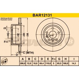 BARUM Bremsscheibe, BAR12131