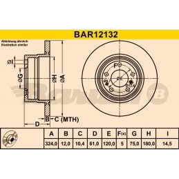 BARUM Bremsscheibe, BAR12132