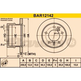 BARUM Bremsscheibe, BAR12142