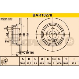 BARUM Bremsscheibe, BAR10278