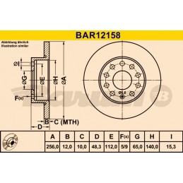 BARUM Bremsscheibe, BAR12158