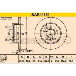 BARUM Bremsscheibe, BAR11151