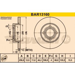 BARUM Bremsscheibe, BAR13160