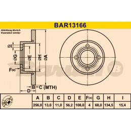 BARUM Bremsscheibe, BAR13166