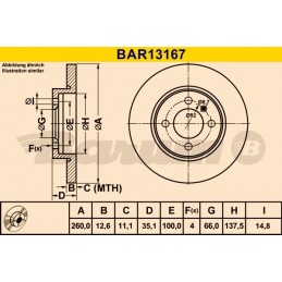 BARUM Bremsscheibe, BAR13167