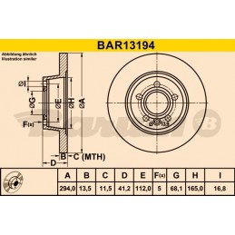 BARUM Bremsscheibe, BAR13194