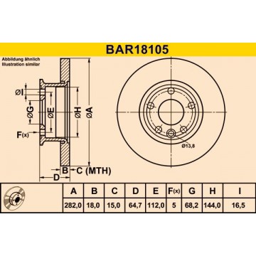 BARUM Bremsscheibe, BAR18105