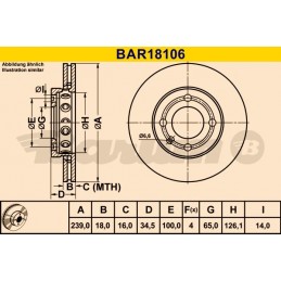 BARUM Bremsscheibe, BAR18106