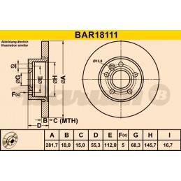 BARUM Bremsscheibe, BAR18111