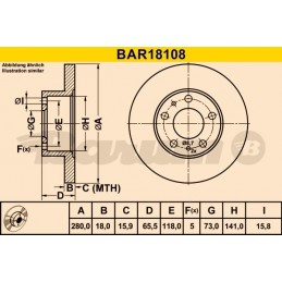 BARUM Bremsscheibe, BAR18108