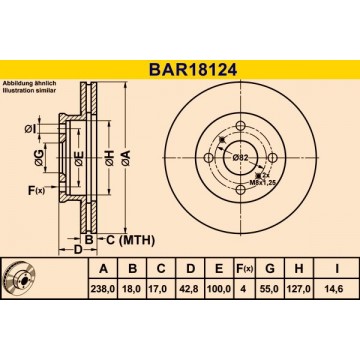 BARUM Bremsscheibe, BAR18124