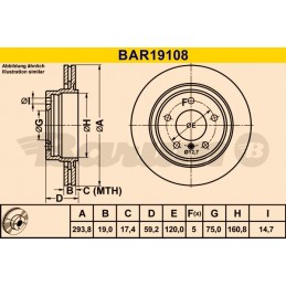 BARUM Bremsscheibe, BAR19108