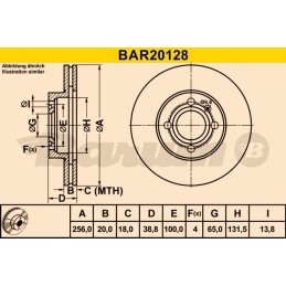 BARUM Bremsscheibe, BAR20128