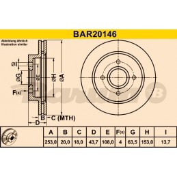 BARUM Bremsscheibe, BAR20146