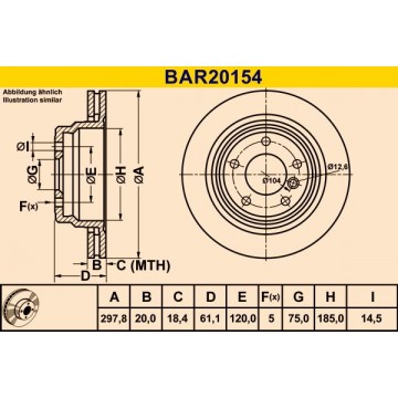 BARUM Bremsscheibe, BAR20154