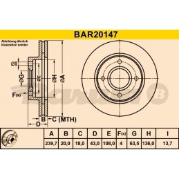 BARUM Bremsscheibe, BAR20147