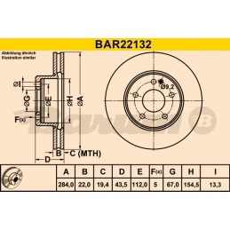 BARUM Bremsscheibe, BAR22132