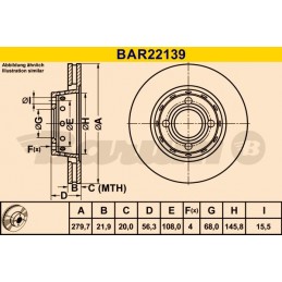 BARUM Bremsscheibe, BAR22139