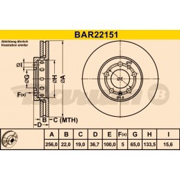 BARUM Bremsscheibe, BAR22151