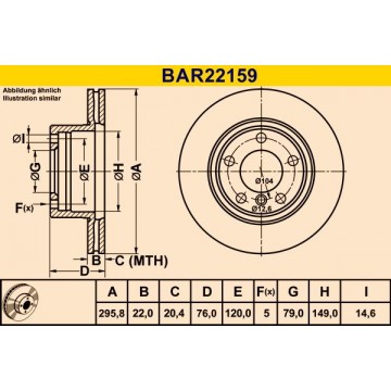 BARUM Bremsscheibe, BAR22159