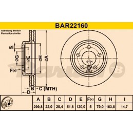 BARUM Bremsscheibe, BAR22160