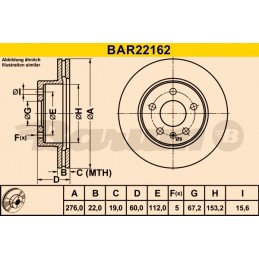 BARUM Bremsscheibe, BAR22162