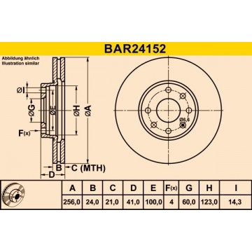 BARUM Bremsscheibe, BAR24152