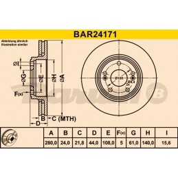 BARUM Bremsscheibe, BAR24171