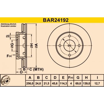 BARUM Bremsscheibe, BAR24192