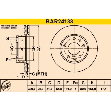 BARUM Bremsscheibe, BAR24138